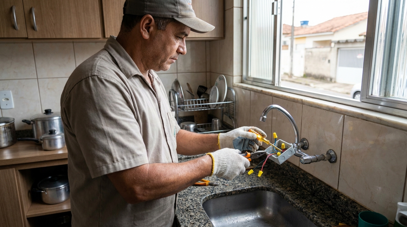 Adequação de Ponto Elétrico em Praia Grande‑SP