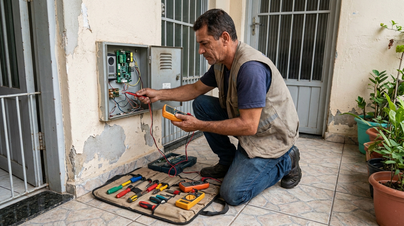 Troca de Fiação de Interfone em Praia Grande‑SP